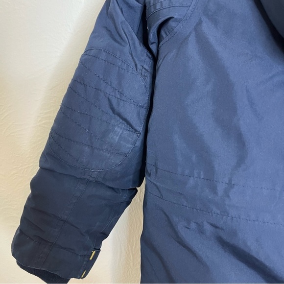Lands' End Kids Winter Parka Coat Navy Blue Fleece Lined Grow-A-Long Size S(4) - Picture 16 of 16